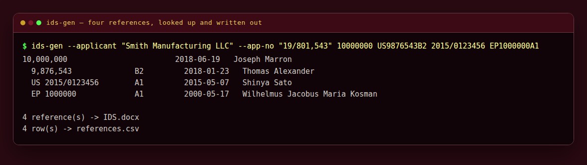 The list it found, and the document it wrote